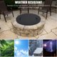 thumbnail image 2 of Yeshouse Cubierta para fogata individual, redonda de acero inoxidable con asa, compatible con fogatas empotradas, para uso en exteriores, patios y camping, 2 of 8