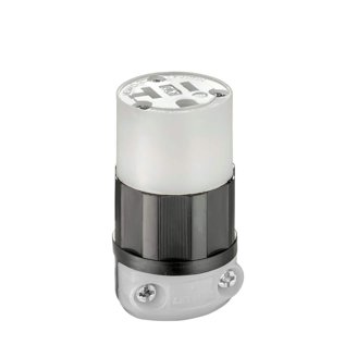 Prise Verrouillage Leviton CS8265C - 50A 250VAC - 2 Pôles 3 Fils - Noir - Neuf