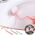 thumbnail image 1 of Fiudx Cepillo de Baño de Plástico, Diseño En Forma de S, Mango Largo para Fácil Acceso, Limpieza Sin Esquinas Muertas, Herramienta de Baño, Gancho para Un Almacenamiento Cómodo, Material Duradero, Ju, 1 of 1