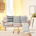 thumbnail image 5 of MOQIN Set of 4 Decorative Geometric 18 x 18 Inches Throw Pillow Covers - Modern Pattern Linen Square Pillow Cushion Case for Sofa Couch Bed Home Outdoor Car Christmas Decoration, 5 of 5
