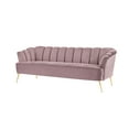 thumbnail image 6 of Chic Home Aisha Velvet Upholstered Vertical Channel Tufted Sofa, Blush, 6 of 6