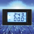 thumbnail image 3 of D69-2042 Dual Display Voltmeter Ammeter AC80-300V 0-50A 0-100A with Current TransformerBlack, 3 of 3