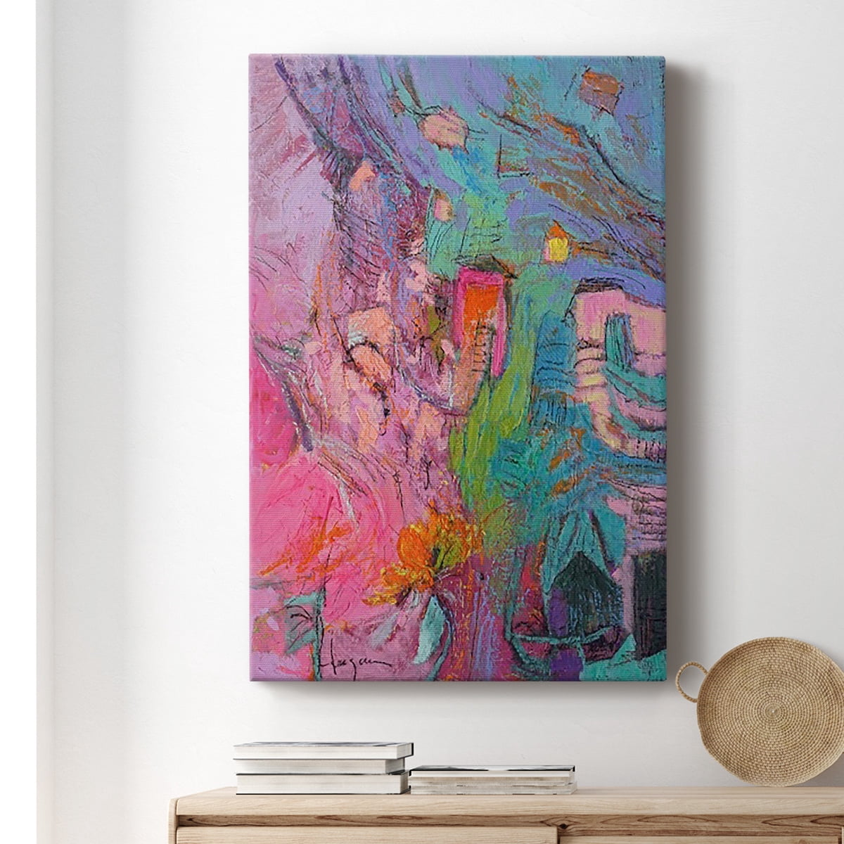 My Pink House Premium Gallery Wrapped Canvas - Ready to Hang