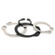 thumbnail image 2 of 10/25/50pcs M3 to M40 GB894 304 Stainless Steel Black 65mn 3-40mm Shaft C Type External Circlip Bearing Retaining Clip Snap Ring, 2 of 5