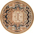 thumbnail image 2 of Unique Loom Outdoor Traditional Collection Area Rug - Royal (10'  Round Black Gold Brown/Red), 2 of 9