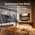 thumbnail image 2 of 50" Smart Electric Fireplace with Voice & App Control, 3-Sided View Electric Fireplace Inserts, 1500W Wall Recessed Fireplaces, 15 Flame Colors, 5100BTU, Realistic Flame and Sound, 2 of 8
