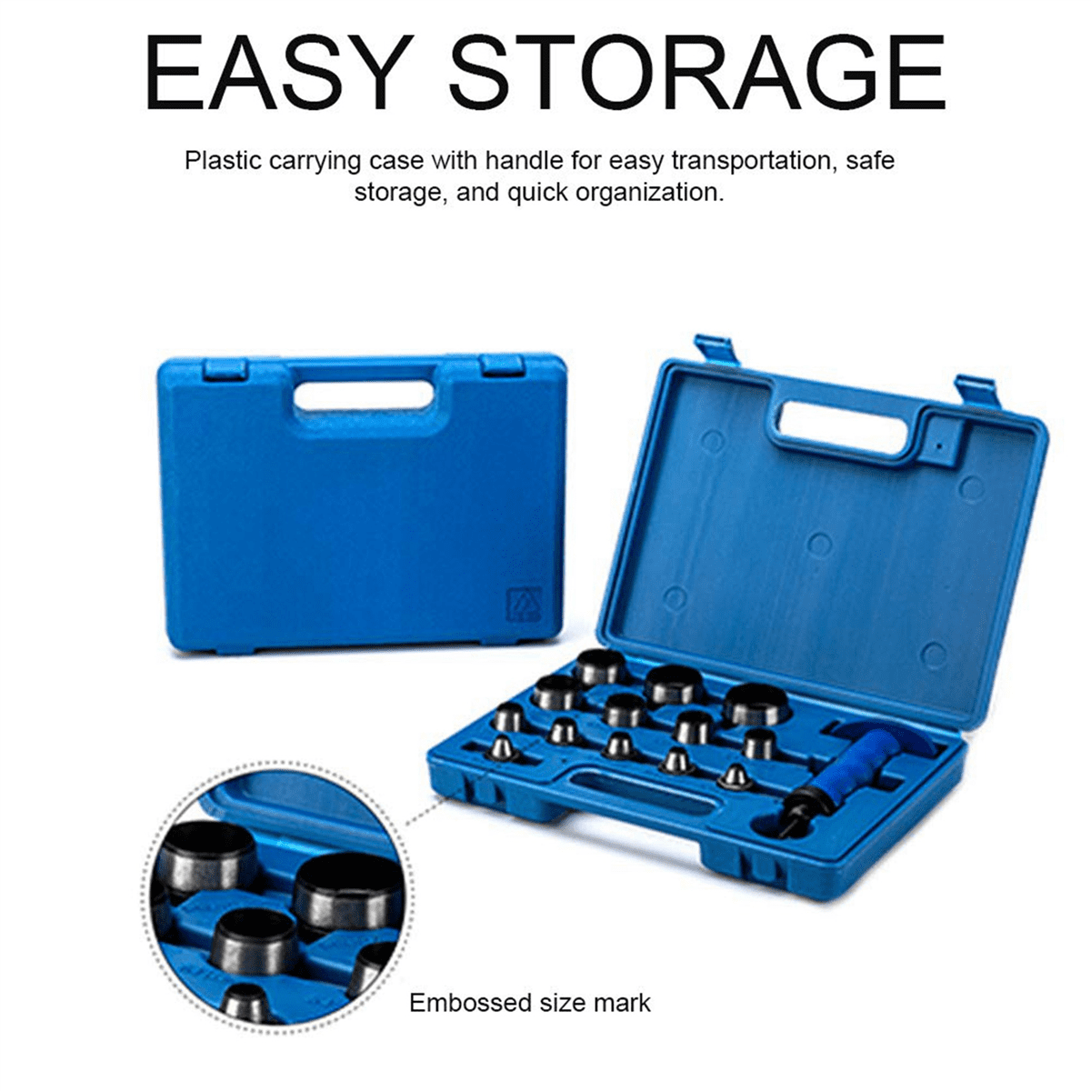 28Pcs Hollow Punch Set DIY Leather Craft Belt Punching Tool with Plastic Box DIY Leather Craft Household Tool 5mm-35mm