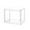 Clear-No Compartments, variant on dgysar Clear Acrylic Square Box Transparent Display Packaging Case with Cover for Jewelry Candy Craft 1.8 × 1.8 × 1.8in