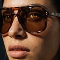 thumbnail image 2 of OPULIZE LUX Aviator Polarized Sunglasses - Anti-Glare Eyewear for Women Men - UV & Eyestrain Protection - Classic Aviator Style Glasses - Dark Brown Lenses, Brown Tortoiseshell Frame - Pack of 1, 2 of 8