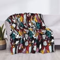 thumbnail image 3 of Goofa The Nightmare Before Christmas Pattern Fleece Throw Blanket for Couch, Soft Checkered Flannel Blanket for Sofa, Warm Cozy Decorative Blanket Fall Decor Gift-50"x40", 3 of 6