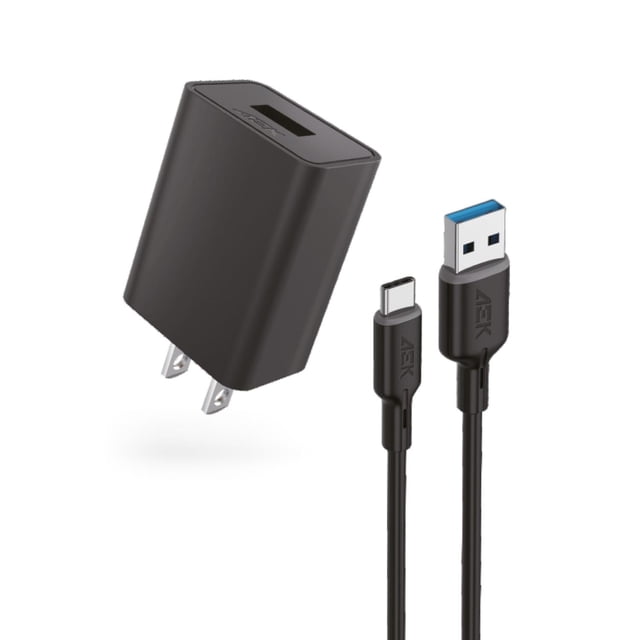 AEK CYBER G02TCN Cargador USB C, Pack PD 10W Cubo Cargador Tipo C Carga Rápida con Cable USB C a C 1
