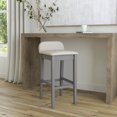 thumbnail image 2 of Hillsdale Maydena 30" Wood Contemporary Bar Stool, Gray Finish, 2 of 14