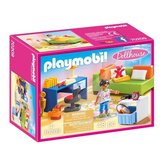 Habitación Adolescente Playmobil Dollhouse 43 Piezas