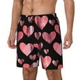 thumbnail image 1 of Balery Hearts Bañador para hombre, shorts de playa de secado rápido con entrepierna y forro de compresión-Small, 1 of 6