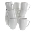 thumbnail image 1 of Elama EL-RILEY Ensemble de Tasses en Porcelaine Riley de 12 oz, Blanc - 12 Pcs, 1 of 4