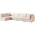 thumbnail image 2 of Meridian Furniture Jacob Pink Velvet Modular Sectional, 2 of 11