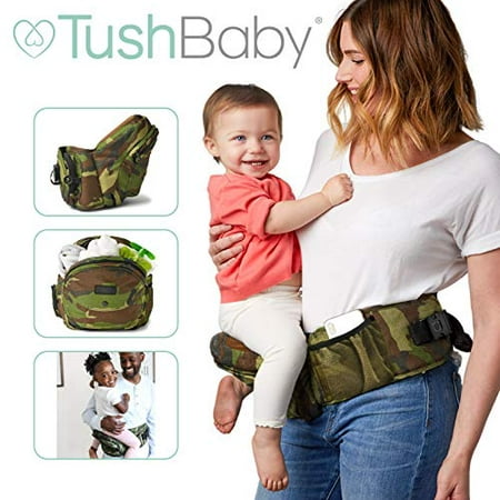 TushBaby The Only Safety Certified Hip Seat Baby Carrier - As Seen On Shark Tank, Ergonomic Waist Carrier for Newborns, Toddlers & Children,