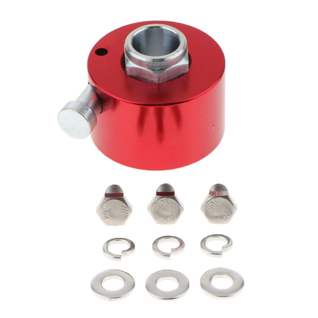 Aluminum 360 Degree Steering Wheel Quick Release Disconnect Hub 3/4" Shaft Size 