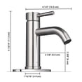 thumbnail image 6 of Aquaterior Single Handle Deck-mount Vessel Faucet Bathroom Vanity Mixer Tap, 6 of 11