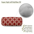 thumbnail image 5 of Majestic Home Goods Red Links Indoor / Outdoor Round Bolster Pillow 18.5" L x 8" W x 8" H, 5 of 5