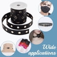 thumbnail image 4 of 9 Yards Eyelet Trim with Grommets 24mm Black Imitation Leather Eyelet Grommet Tape with 6mm Golden Metal Hole Ring Eyelet Twill Trim for Sewing Garment Corset Dress Skirt Jacket Shoes, 4 of 6
