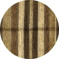 thumbnail image 1 of Ahgly Company Indoor Round Abstract Brown Modern Area Rugs, 6' Round, 1 of 4