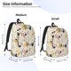 thumbnail image 2 of Disketp Cartoon Chickens print Canvas Backpack Lightweight Travel Daypack Student Rucksack Laptop Backpack-Medium, 2 of 5