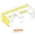 thumbnail image 5 of Workstation Furniture 39H 2pack Bullpen Powered Cubicles, 5 of 5