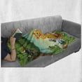 thumbnail image 6 of Zoo Soft Flannel Fleece Throw Blanket, Forest Scene with Different Animals Habitat Jungle Tropical Environment Kids Cartoon, Cozy Plush for Indoor and Outdoor Use, 50" x 70", Multicolor, by Ambesonne, 6 of 6