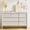 White, variant on 47.3" Mid Century Modern Sideboard Buffet Cabinet with Solid Wood Handles, 2 Doors and 3 Drawers for Kitchen Dining Living Room Storage, Walnut