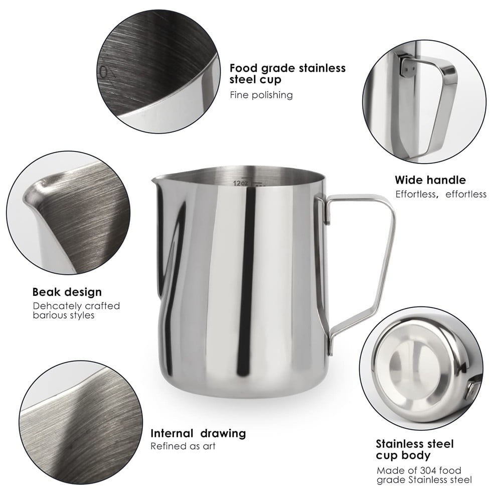 MoveCatcher Milk Frothing Pitcher 304 Stainless Steel Milk Frother