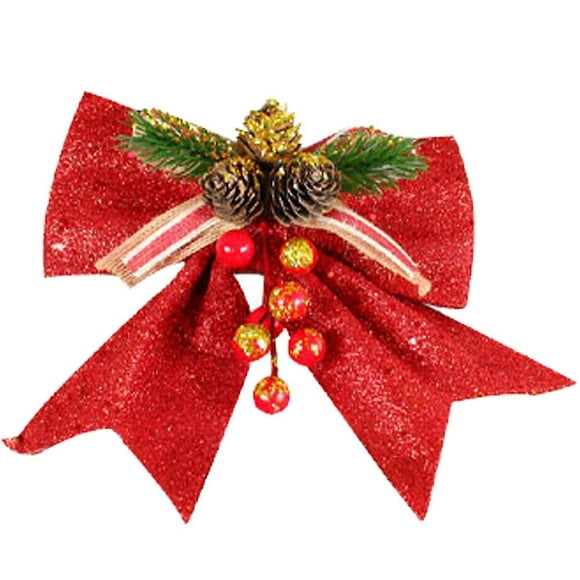 Christmas Decorative Bows Compatible With Wreath Garland Treetopper Christmas Tree