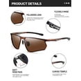 thumbnail image 4 of Gafas de sol BIRCEN Polarizadas con protección UV400 para hombre Al-Mg, 4 of 6