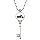 thumbnail image 1 of Colgante Collar Vintage Llavero Mecanico de moto negro Plata Joyas, 1 of 3
