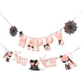 thumbnail image 2 of 1 Set 2024 Happy New Year Banner New Year Eve Decoration Banner Background, 2 of 5