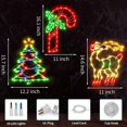 thumbnail image 4 of 16" Christmas Window Silhouette Lights Decorations, 3 Pack Christmas Window Hanging Lights for Holiday Wall Indoor Window Decorations(Reindeer, Tree and Candy Cane)$$, 4 of 7