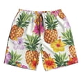 thumbnail image 5 of Goofa Hawaiian Pineappl Printed Mens Swim Trunks Summer Quick Dry Short Beach Swimwear Bathing Suits-X-Large, 5 of 9