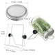 thumbnail image 3 of Germinador Mason, tarro para germinación con frasco de acero inoxidable de un cuarto de galón. Germinador Mason, tarro para germinación elaborado con cuidado, 3 of 11