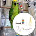thumbnail image 3 of 7x Kit de Juguete para Loros Jaula Colgante de Columpio Masticar Juguete Suministros de Entrenamiento para Pájaros, 3 of 9