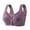 A-Light Purple37, variant on Daisy Bras For Older Women Front Closure Wireless Comfort Support Lift Bra Printed Wide Straps Casual Holiday Bras
