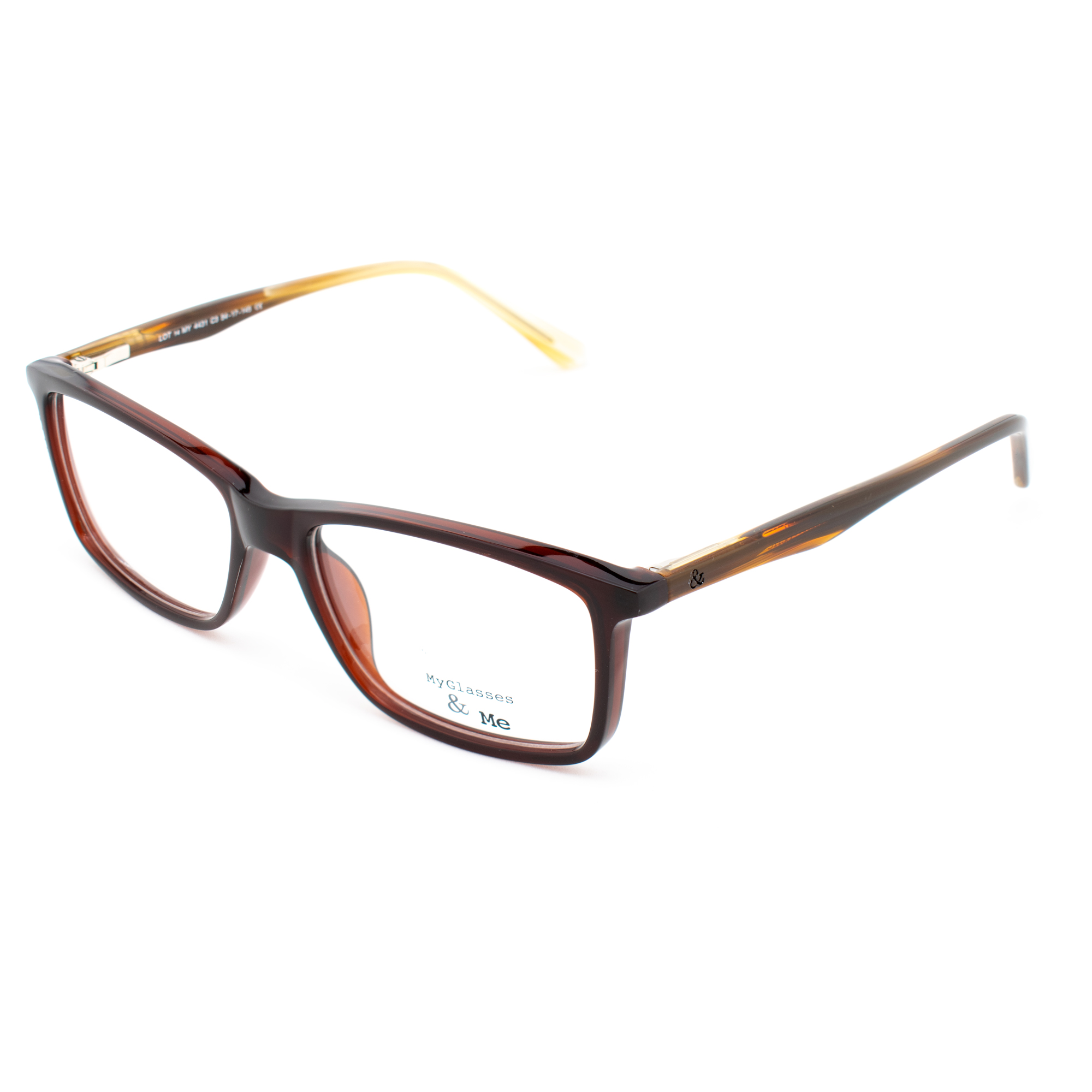 EYEGLASSES FRAME MYGLASSES&ME BROWN UNISEX MEN AND WOMEN 4431 C3