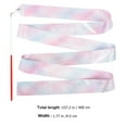 thumbnail image 2 of Minkissy Fitness Gymnastics Ribbons Gymnastics Ribbon Polyester Red 2Pcs, 2 of 8