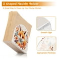 thumbnail image 4 of Fox Head Flowers Napkin Holder for Table Clear Napkin Stand Paper Holder Acrylic Organizer Dispenser Napkins for Dinner Kitchen Restaurant Room, 4 of 8