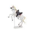 thumbnail image 1 of Estatua de caballo articulada con soporte, colección similar, ideal como juguete infantil. Blanco, 1 of 7