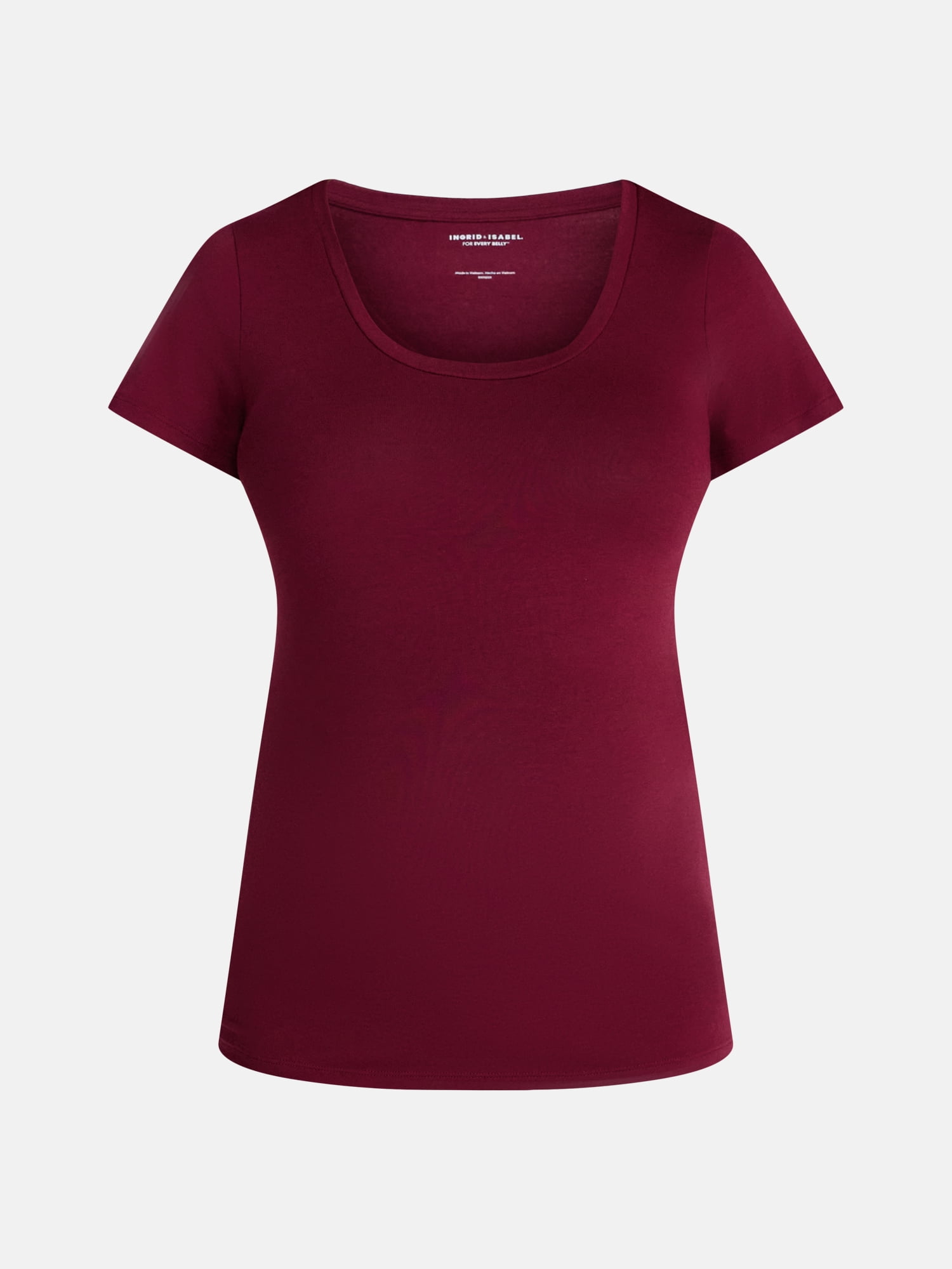 Ingrid & Isabel For Every Belly Women’s Maternity Fitted Scoop Tee, Sizes S-XXL