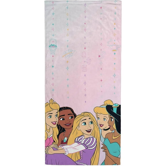 Disney Princess Girls Chat Standard Beach Bath Towel