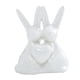 thumbnail image 1 of Escultura de cerámica de animal, figura de conejo, pareja de conejos, estatua, decoración de Pascua Blanco, 1 of 9