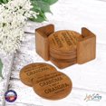 thumbnail image 5 of Modern Inspirational 6pc Bamboo Coaster Set 4.5x4.5 Greatest Blessings, 5 of 28