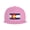 Pink, variant on Snapback Hat Colorado-Flag Print Adjustable Flat Bill Brim Hat for Men Women Casual Wear Pink