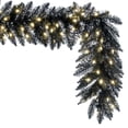 thumbnail image 4 of Vickerman 9' Black Fir Artificial Christmas Garland, Warm White Dura-Lit LED lights., 4 of 6